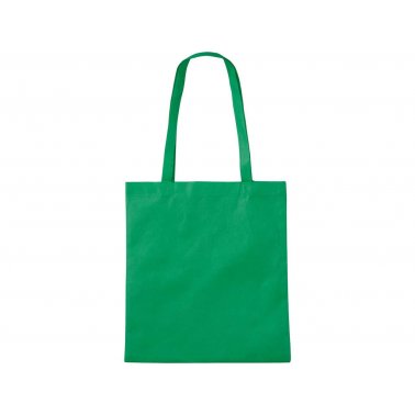 1 sac cabas PP tissé, anses longues, 38x42 cm, vert