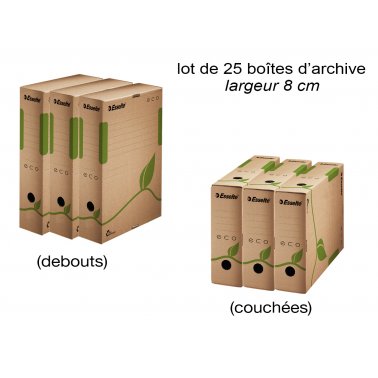 Boîte d’archives ECO 100% recyclée 