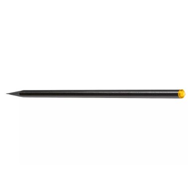 1 crayon graphite bois FSC noir, bout cristal jaune