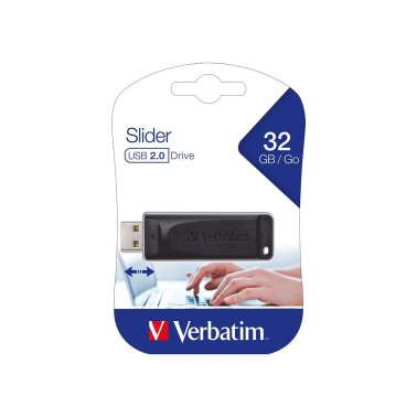 Clé USB 2,0 Verbatim Store’n’go Slider 32 Go