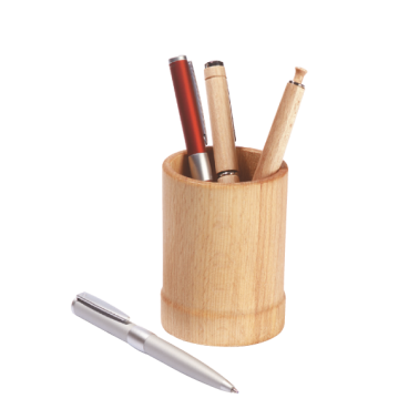 Pot à crayons en bois