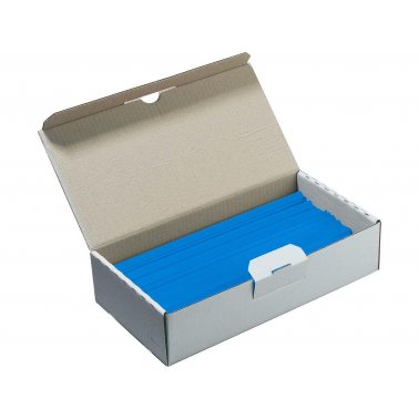 100 baguettes de reliure PE, 4 mm, bleu