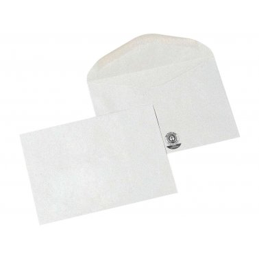 100 enveloppes grises C6 114x162, gommées, 75 g
