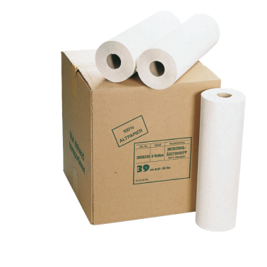 Pack 12 rouleaux de draps d'examen recyclés lisses - ATPM Services