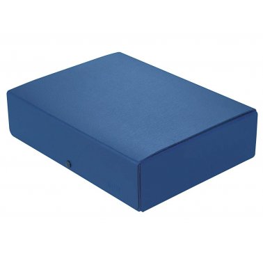 Porte-documents Elba à pression, 8 cm, bleu
