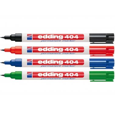 4 marqueurs edding 404, assortiment 4 couleurs