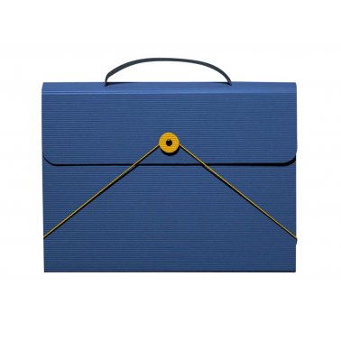 Valisette de présentation A4, 3,5 cm, bleue