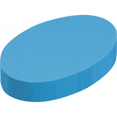 250 symboles d'animation de réunion, oval 11x19 cm, bleu