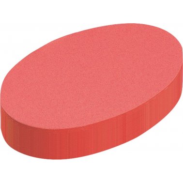 250 symboles d'animation de réunion, oval 11x19 cm, rouge