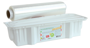 Coupe-film étirable, protection de l'environnement sûr, distribution  d'emballage alimentaire sain non toxique, cuisine pour la maison :  : Bricolage