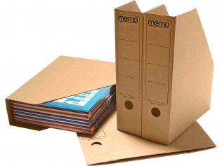 Range-revues économique en carton recyclé