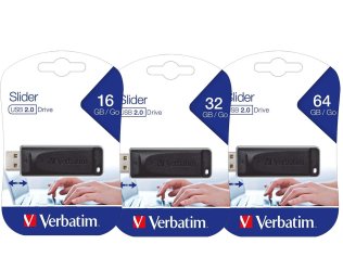 Clé USB Verbatim « Store’n’go Slider » USB 2.0 