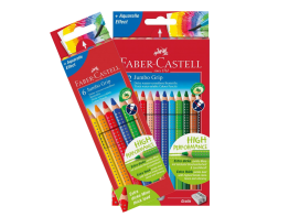 Crayons de couleur Faber-Castell « Jumbo Grip »