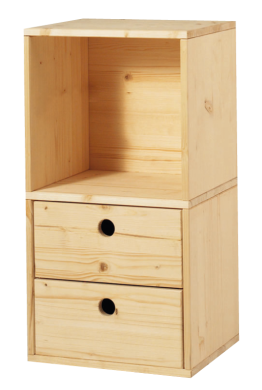 Set de 2 tiroirs pour boîte empilable « Doppelbox »