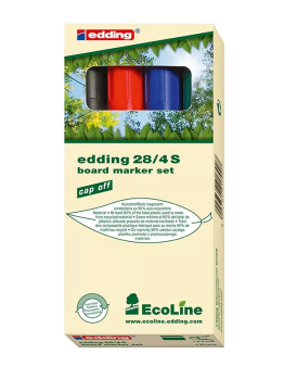 Assortiment de marqueurs tableau blanc écologiques edding 28