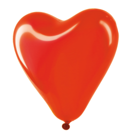 Ballon de baudruche en forme de cœur, sans marquage