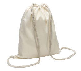 Sac coton bio à lacet façon sac à dos à personnaliser