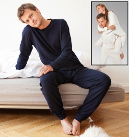 Pyjama coton bio pour homme