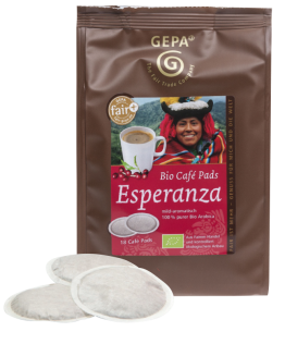 Dosettes de café bio GEPA Esperanza