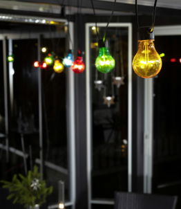Guirlande d'ampoules de couleur à LED, en 24 V