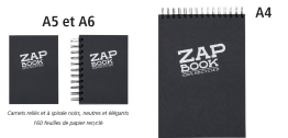 Carnets reliés et à spirale Clairefontaine « ZAPBook »