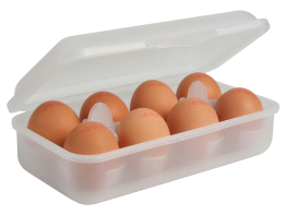 Boîte à œufs réutilisable plastique sans BPA