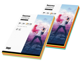 Papier couleur « tecno colors », assortiment