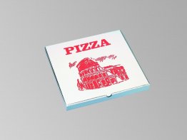 Boîte à pizza en carton recyclé