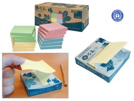 Z-notes repositionnables, papier 100% recyclé
