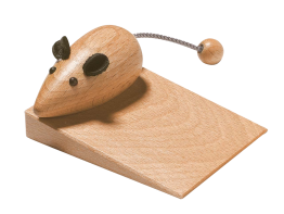 Cale-porte « souris » en bois
