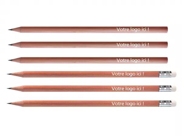 1 crayon � papier HB av. impr. tilleul FSC rond