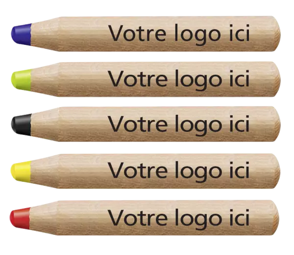 1 crayon de couleur �pais Woody personnalis�