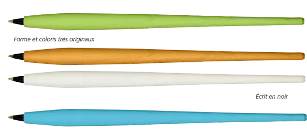 1 stylo-bille bleu Brush, bois de bouleau
