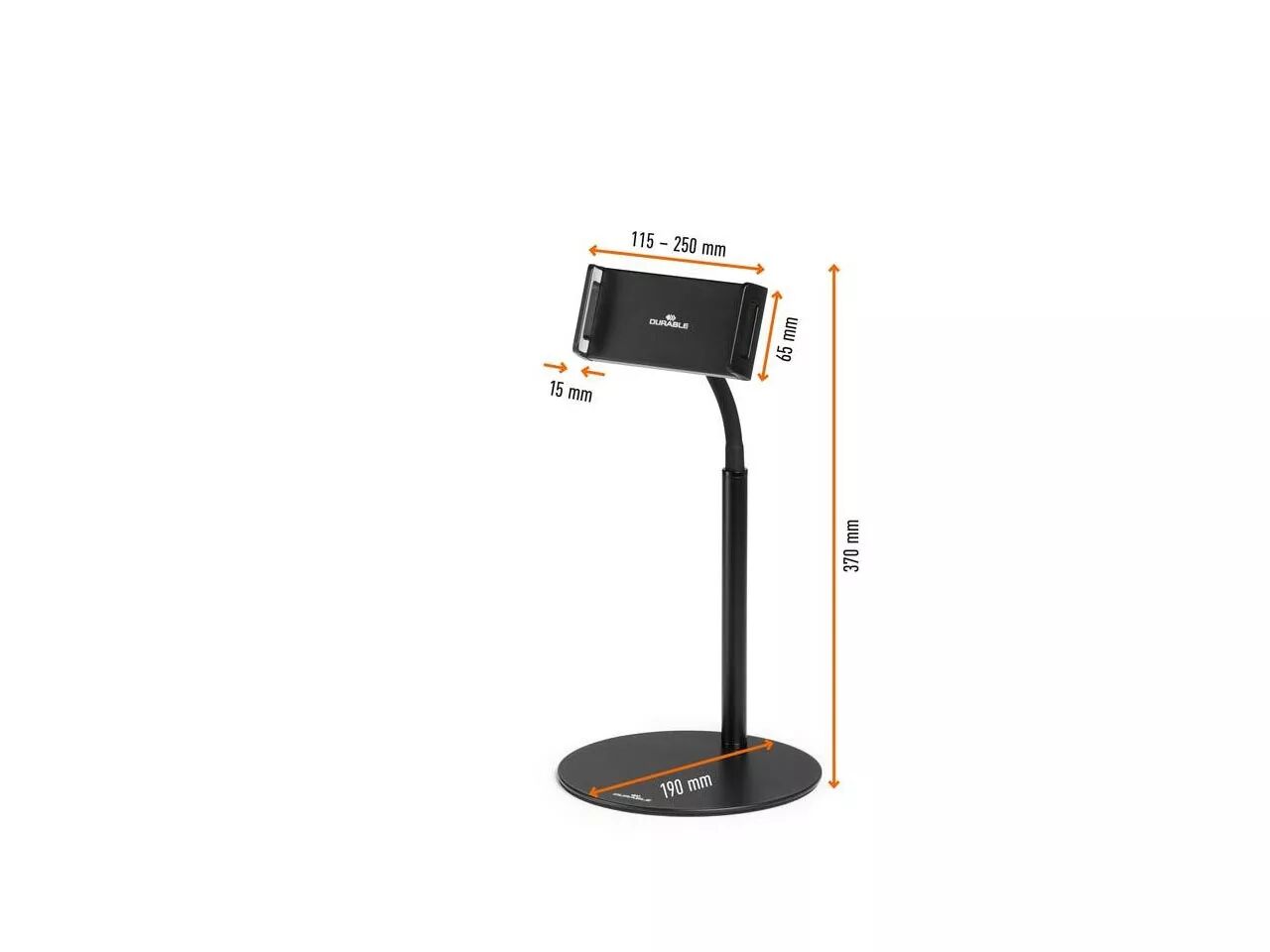 1 Support pour tablette TWIST TABLE, noir