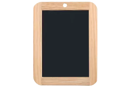 10 ardoises en pierre naturelle, cadre en bois