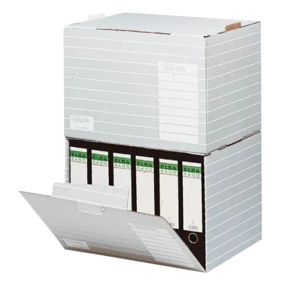 10 bo�tes d\'archivage pour classeurs ELBA Uni Box Tric 8