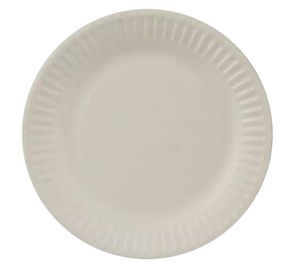 100 assiettes carton Pure,  blanches, rondes � 15 cm