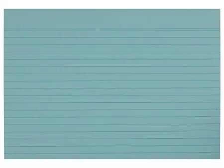 100 fiches papier recyclé 190g lignées