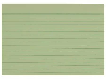 100 fiches papier recyclé 190g lignées