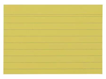 100 fiches papier recyclé 190g lignées