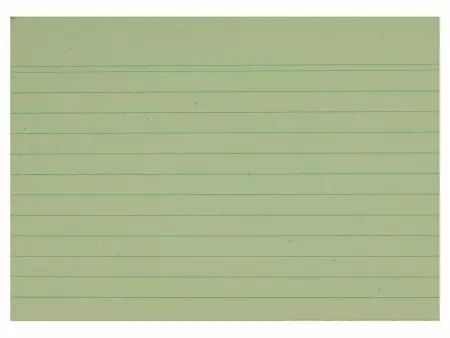 100 fiches papier recyclé 190g lignées