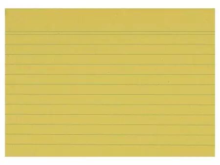 100 fiches papier recyclé 190g lignées