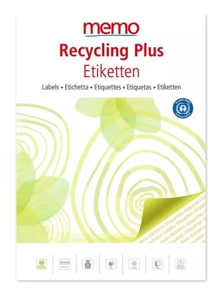 100 planches d\'�tiquettes adh�s. papier recycl�