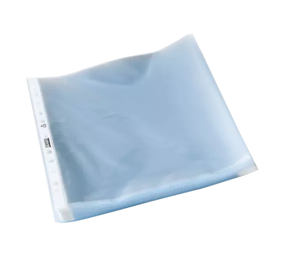 100 pochettes perfor�es transparentes, A4, PP 80� lisse