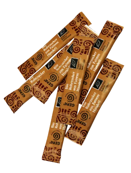 1000 dosettes de sucre en poudre bio Gepa de 4 g (total 4 kg)