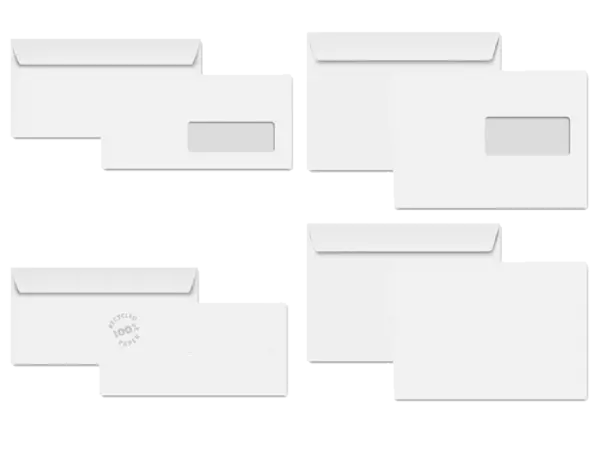 1000 enveloppes Clairalfa autocol.
