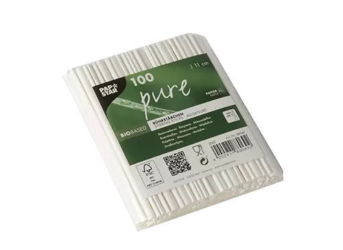 1000 touillettes en papier Pure long. 95 mm
