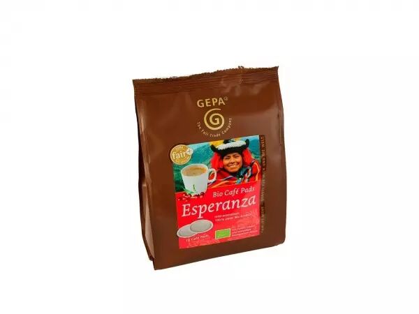 18 dosettes souples de 7 g de caf� bio Gepa Esperanza