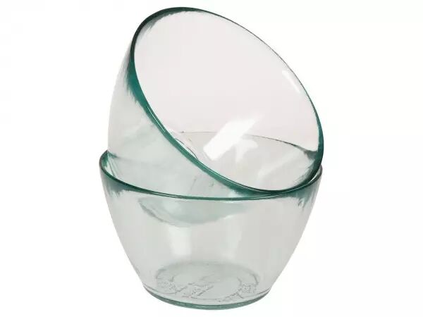 2 bols en verre recycl� Authentic �14 cm