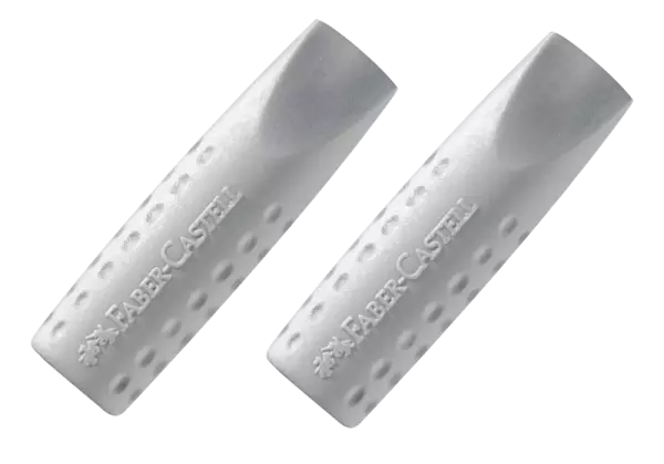 2 gommes capuchon Faber Castell \ GRIP 2001 ERASER CAP\ 